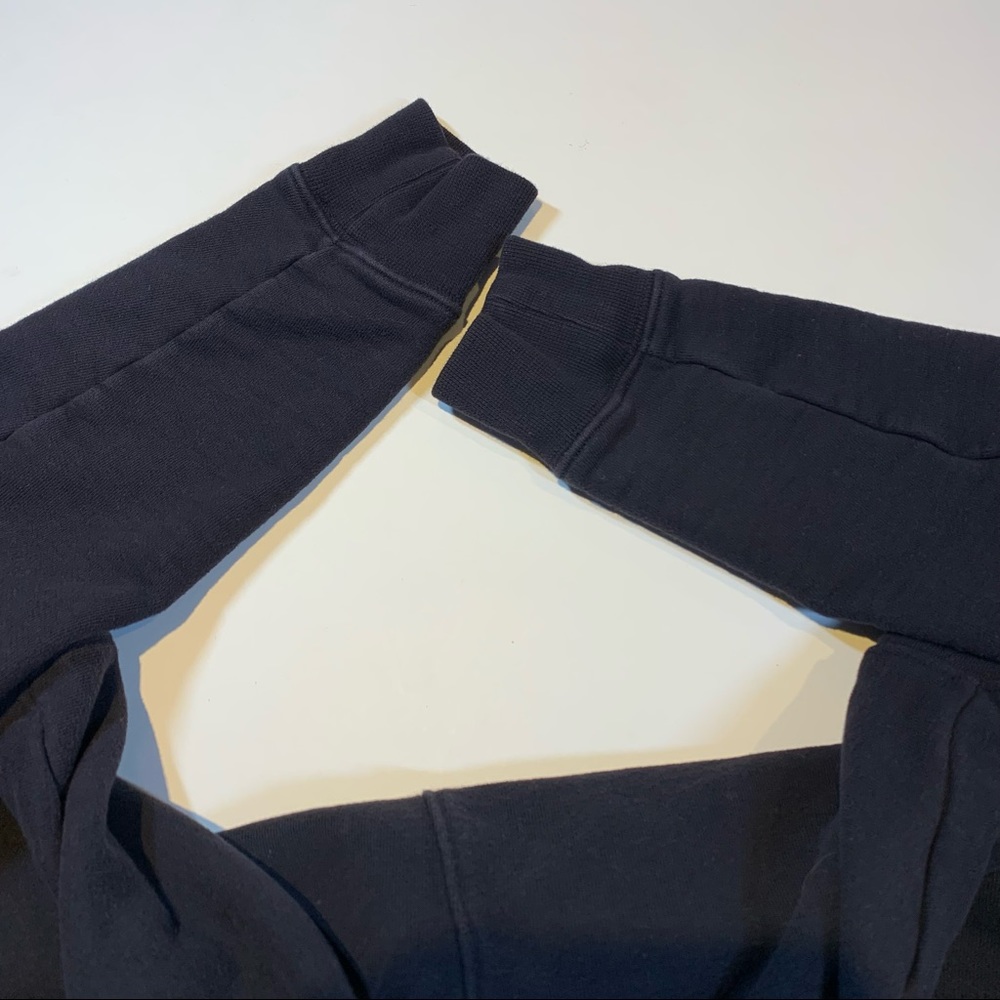 Sz. XXS the group Babaton Aritzia black 1/4 zip pullover mock neck crop sweater - Picture 6 of 9